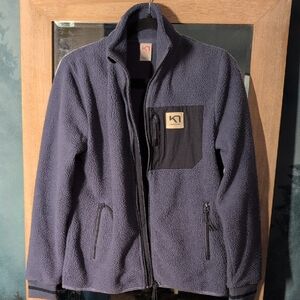 Kari Traa Men's Fleece Jacket - Dark Gray and Black